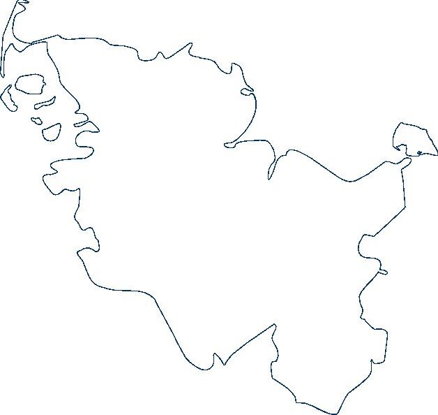 Umriss Schleswig Holsteinkarte